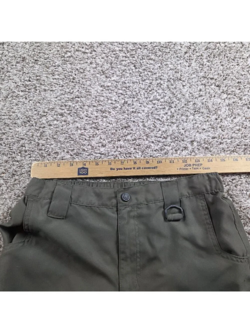 Boy Scouts Of America Shorts Boys Large Green Cargo Uniform Nylon READ* - Picture 2 of 6